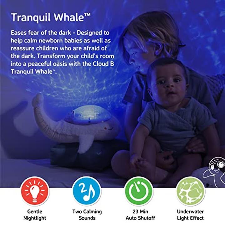 Image du produit Cloud B Baleine Tranquille, Blanc - (CB7900-WD)