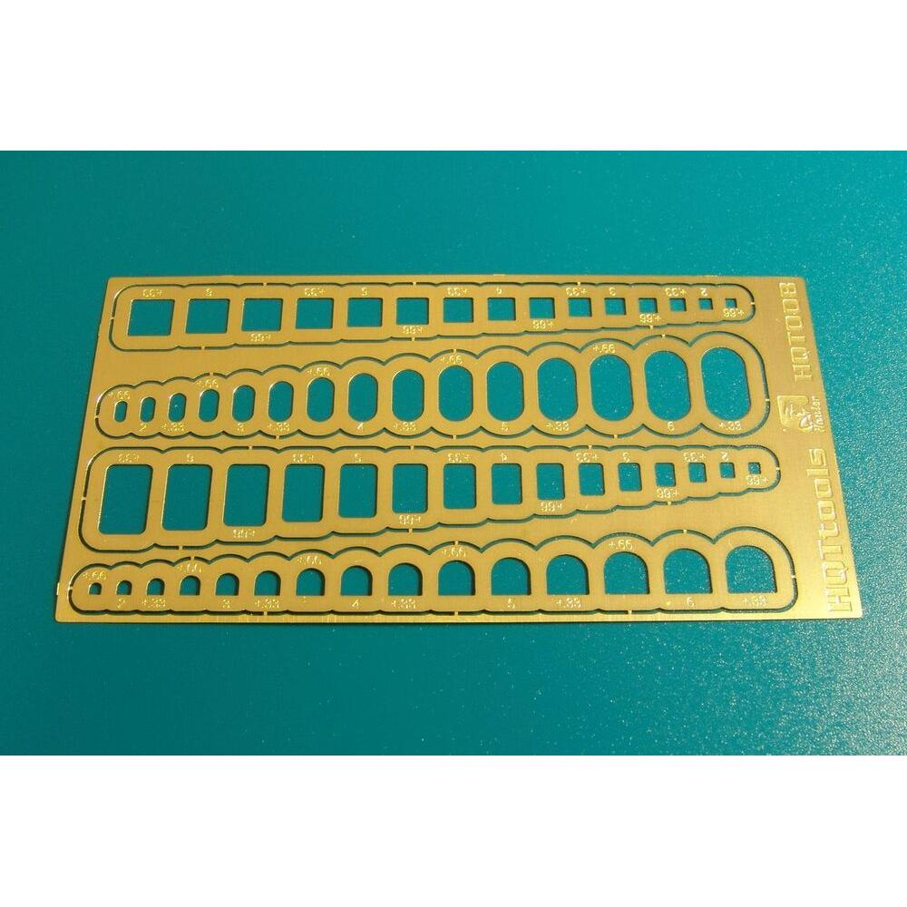 Brengun scribing templates rectangles,ovals, ETC