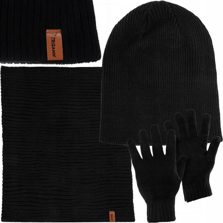 Immagine prodotto Trizand Set cappello, sciarpa e guanti - nero