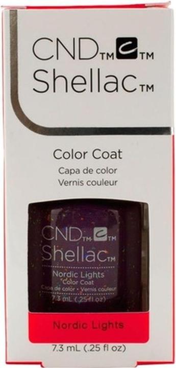 Actual product image CND Shellac - Color Coat Nordic Lights (Nordic Lights, UV gel varnish)