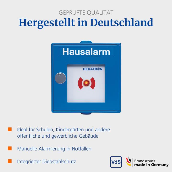 Image du produit Hekatron Bouton-poussoir manuel sans fil p. système radio Genius 31-500001