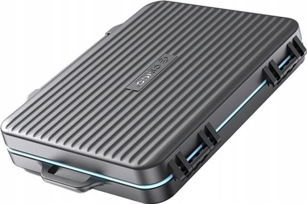 Orico Case PHCD-4-BK-BP 8 kart SD, 4 karty Compact Flash