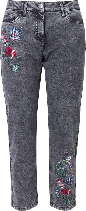 Image du produit Miamoda Jeans, Loose Fit, Blumen-Stickerei, 5-Pocket (52)
