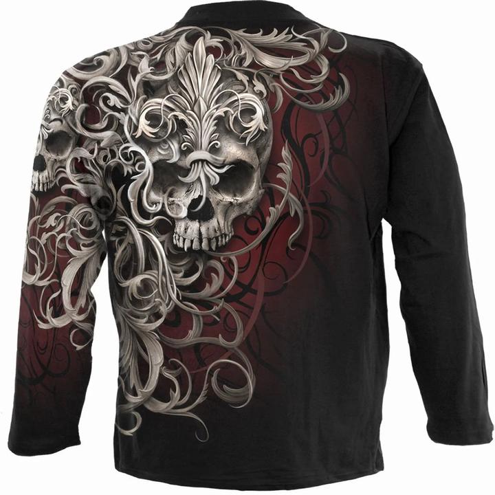 Produktbild Spiral Skull Shoulder Wrap TShirt Langärmlig (S)