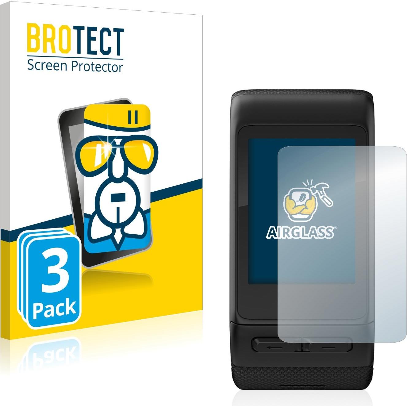 BROTECT AirGlass Panzerglasfolie, Smartwatch Schutzfolie, Transparent