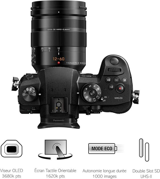 Productafbeelding Panasonic Lumix DMC-GH5 + 12-60mm (12 - 60 mm, 20.30 Mpx)