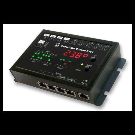 Produktbild Gude Expert Net Control 2111-1 Monitoring System mit 4 Relaisausgängen und 12 passiven Signaleingängen (4 Ports)