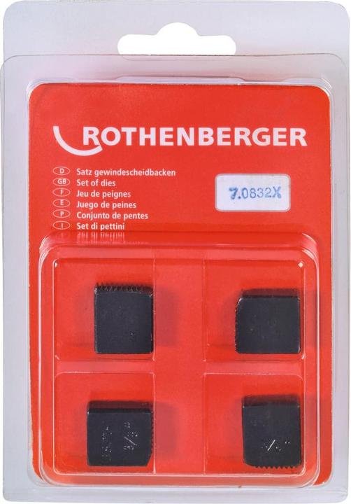 Rothenberger Ersatz-Gewindemesser BSPT R, 4 Stk. 3 (Ersatzklinge)