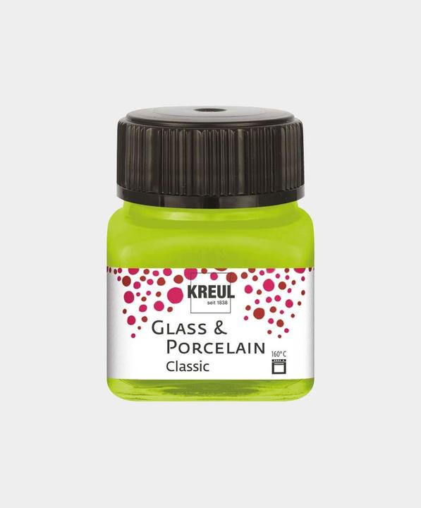 Image du produit Kreul Glass & Porcelain Classic, peinture pour porcelaine et verre (Mai vert, 20 ml)
