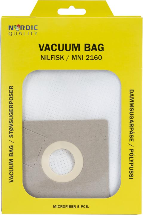 Deltaco MNI 2160 Sacs de nettoyage à vide, 5 pcs. (5 x)