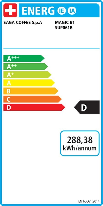 Etichetta energetica Saeco Magia B1