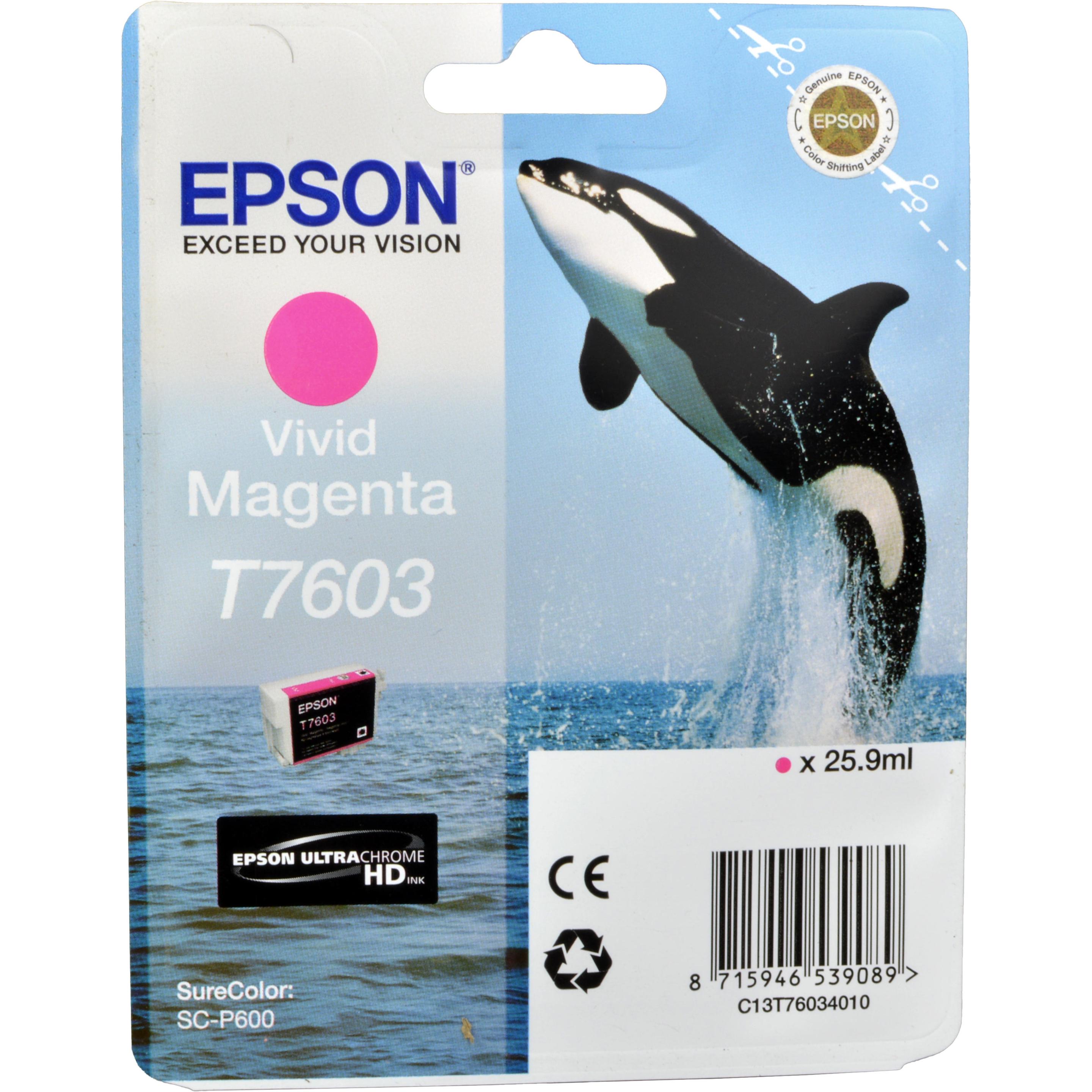 Epson, Druckerpatrone, T7603, Ultra Chrome HD (M)
