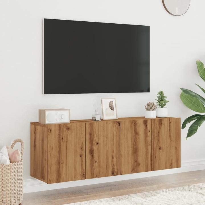 Actual product image vidaXL TV wall units 2 pcs. (30 x 30 x 41 cm)