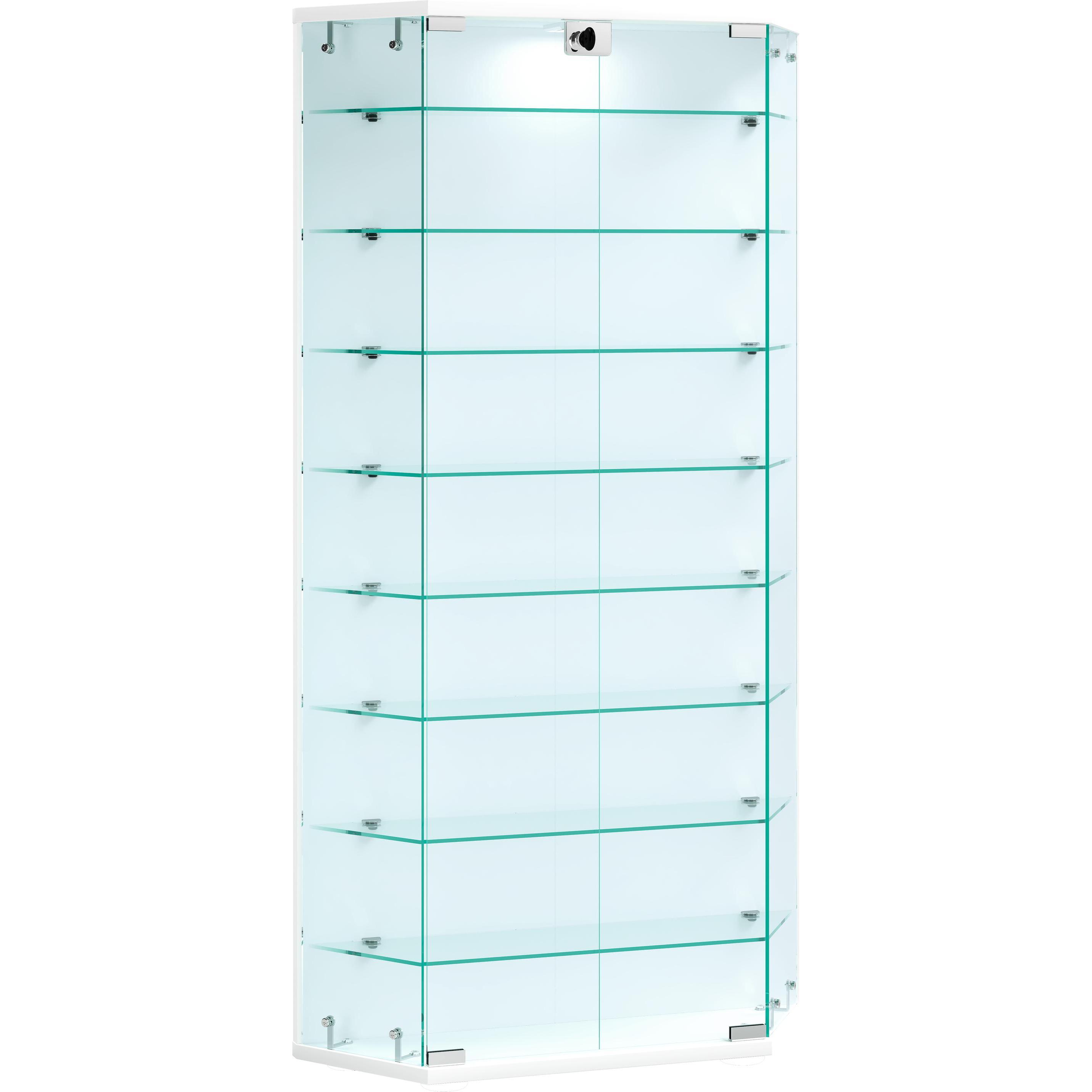 Thumbnail - VCM, Vitrine + Buffetschrank, Wandvitrine Glasvitrine Benila XL (83 x 17 x 114 cm)