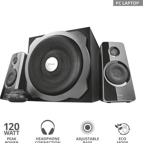 Immagine prodotto Trust Altoparlante|P.M.P.O. 120 Watt|Nero|19019