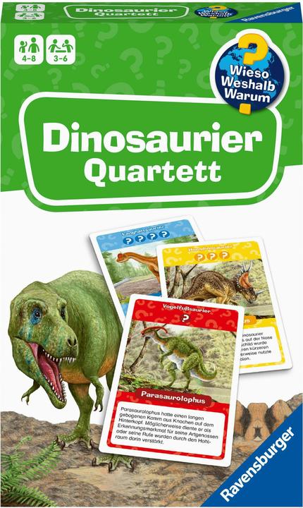 Actual product image Ravensburger Why? Why? Why? Dinosaur Quartet (German, 3 - 6 Players)