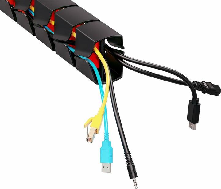 Image du produit NanoRS Nano Rs Organizer Kabli / Maskownica Do Biurka 1345mm Czarno Czerwony Rs125