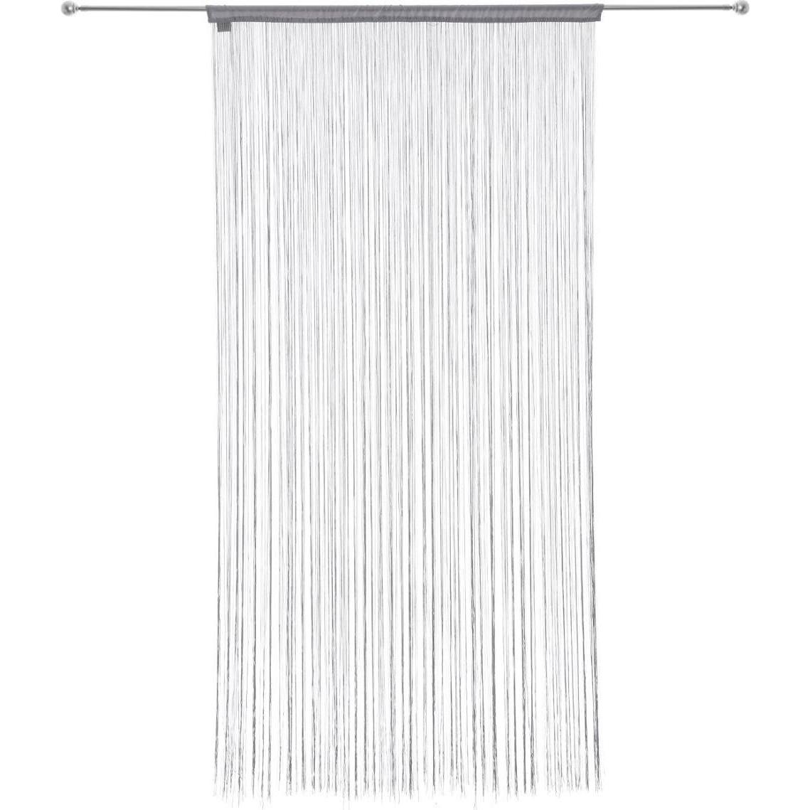 Atmosphera, Vorhang, CURTAIN GREY THREAD 90X200 D (90 x 200 cm)