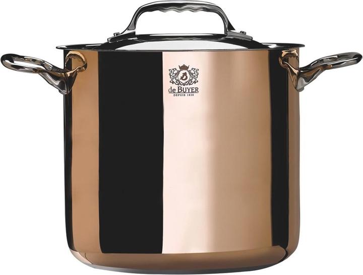 Immagine prodotto de Buyer Prima Matera Pentola di cottura a induzione, con coperchio (20 cm, Pentola, Rame, Acciaio inossidabile)