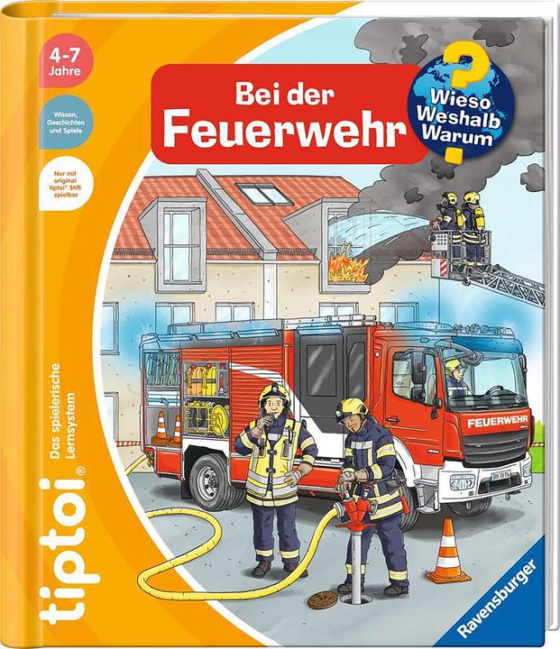 Actual product image tiptoi Bei der Feuerwehr (German, Daniela escape, Niklas Böwer, 2022)
