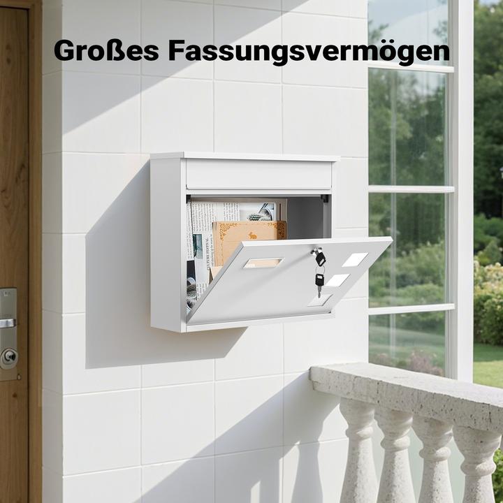 Actual product image Wiltec Design Mailbox V12 Letterbox Postbox Pillar Letter Mail Post Box