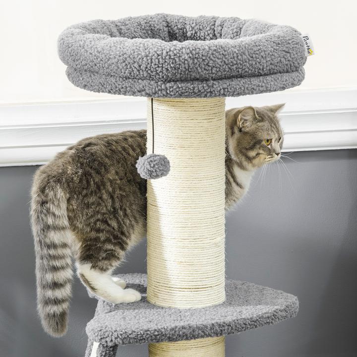 Actual product image Jamb Scratching post (92 cm, Dark grey+cream white)