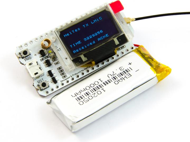 Actual product image Purecrea LiPo battery 1000mAh JST 1.25 / Lithium Ion Polymer for LoRa TTGO