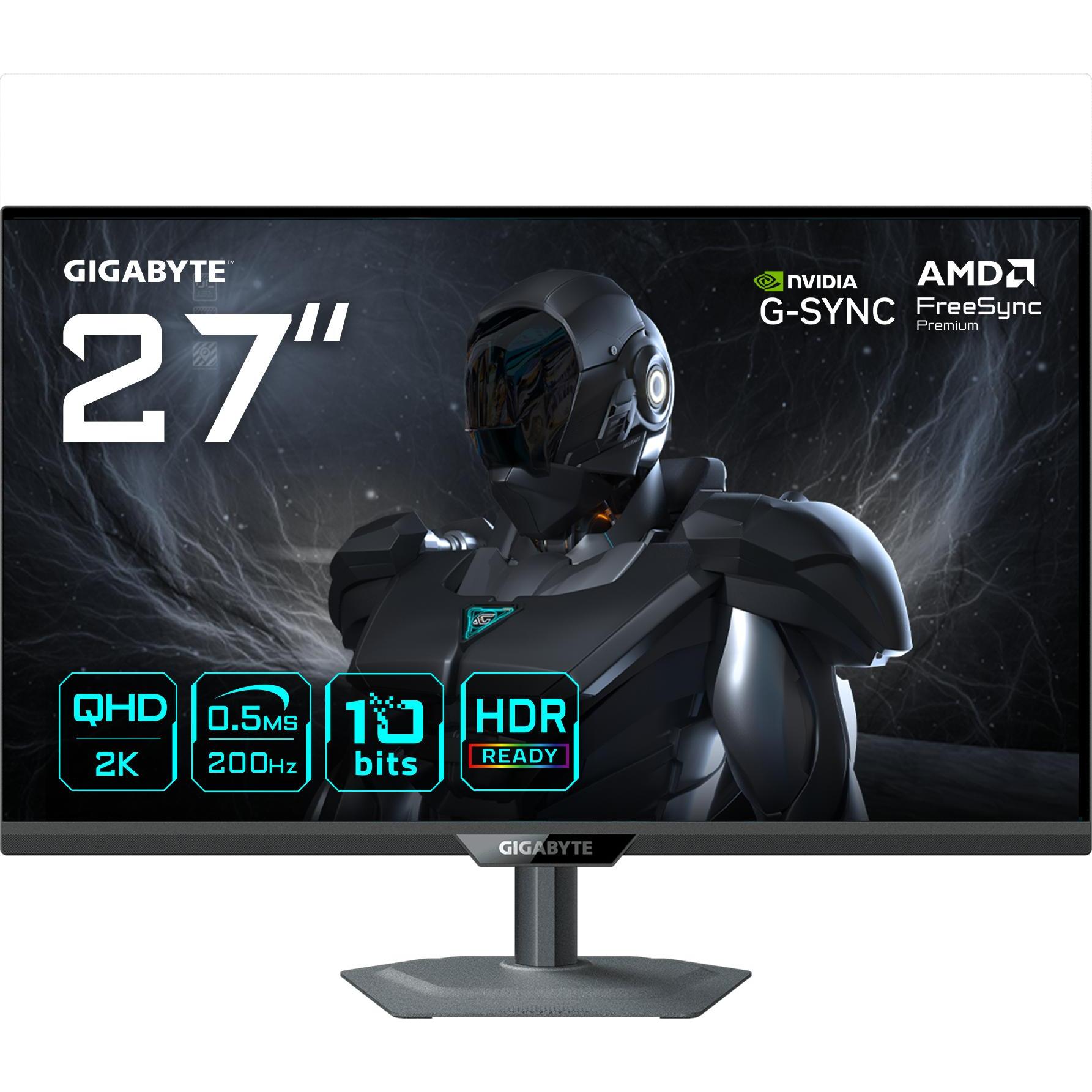 Gigabyte Nero Dis 27 Gbt G27q20 Qhd 200 Hz / Oc 210 Hz Ss Ips (2560 X 1440 Pixel, 27"), Monitor,