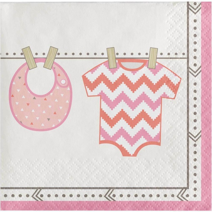 Produktbild Creative Party Bundle Of Joy Papier Baby Shower 16erPack (16 x, 12.5 x 12.5 cm)