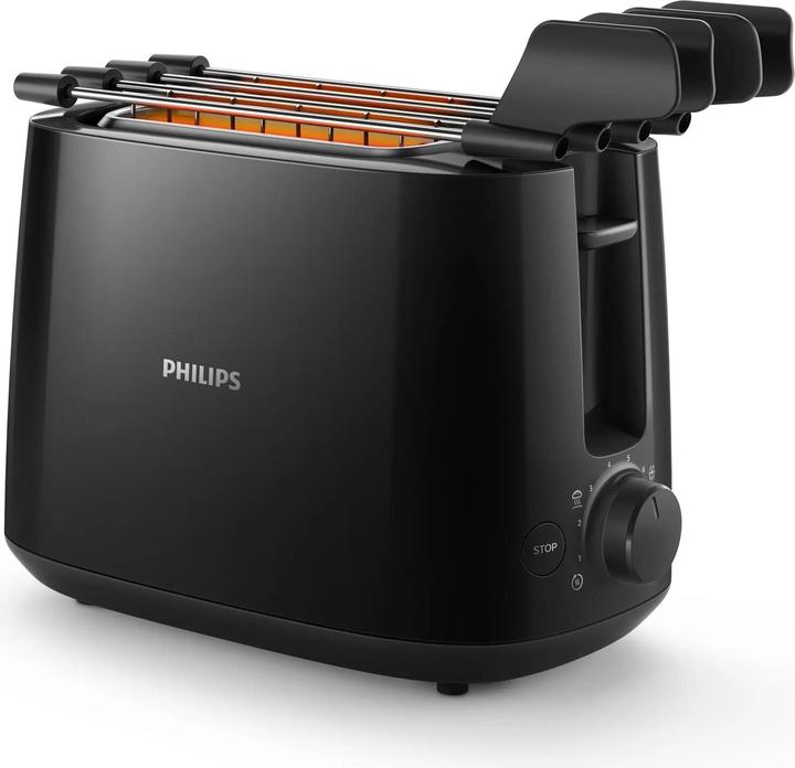 Philips Daily Collection HD2583/90 toaster 2 slice(s) Black