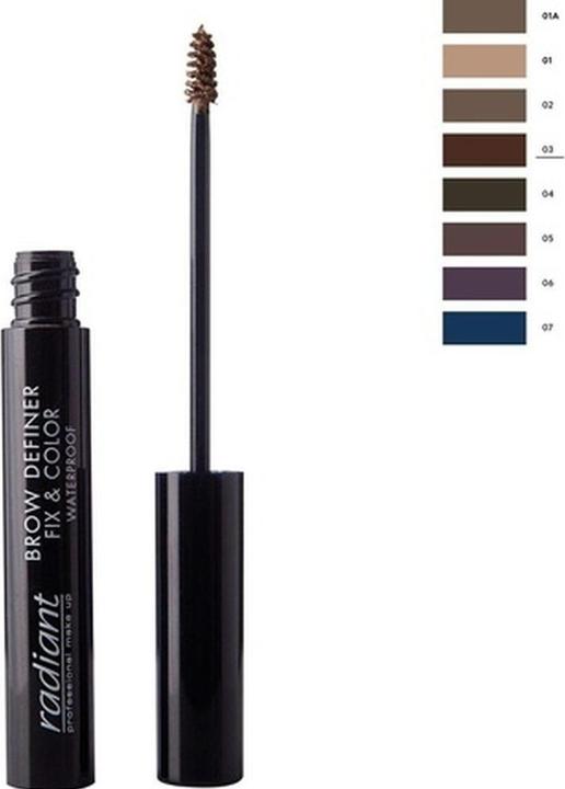 Immagine prodotto Radiant Professional Brow Definer Fix & Color Mascara sopracciglia impermeabile a lunga durata 0,16 oz 06