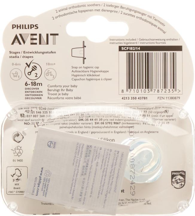 Image du produit Philips Avent petits animaux (2 x, 6 - 18 M.)