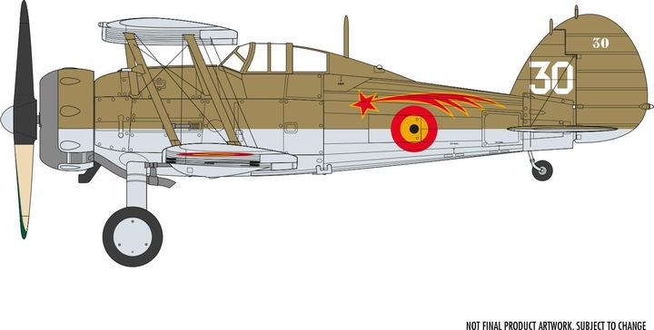 Actual product image Airfix Gloster Gladiator Mk.I/Mk.II 1:72 Kit