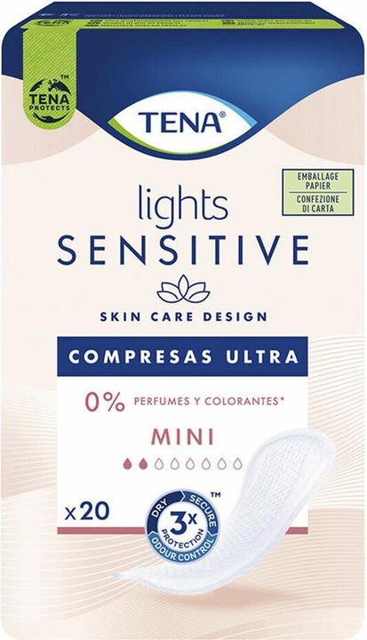 Produktbild Tena Normal-Binden Lights Sensitive Mini 20 Stück (20 x, Mini)