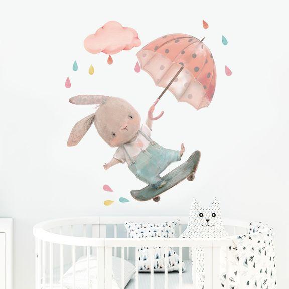 Image du produit Konjac Sponge ROOM Decor SIPO-WS63038 NAKLEJKI NA ŚCIANĘ KRÓLIK DESKROLKA