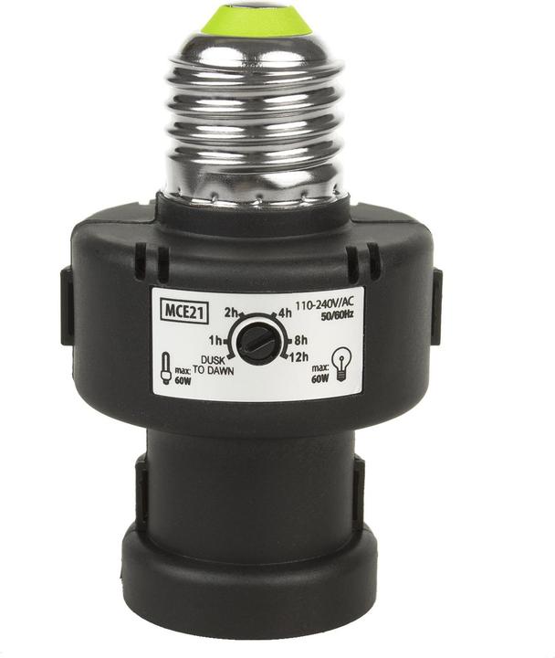 Produktbild LP Lampenhalter mit Dämmerungssensor-Timer MCE21