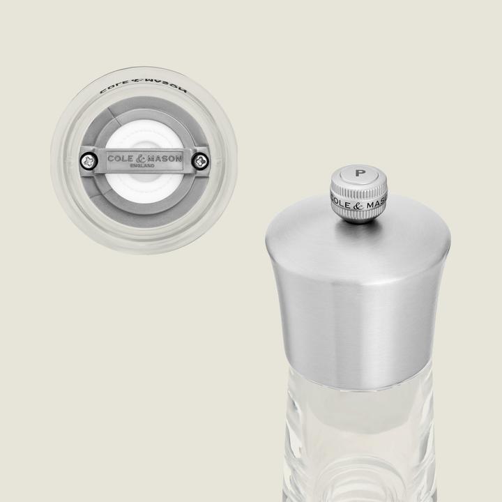 Image du produit Cole & Mason Pfeffer-Salzmühlen Set Bromley Acryl SS 15x6x6 cm (Sel, Poivre)