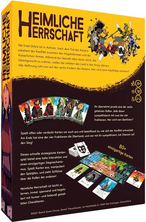 Immagine prodotto Board Game Circus Regola segreta (Tedesco)
