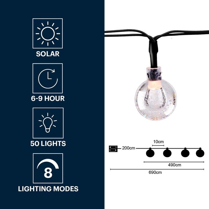 Image du produit Grundig Solar Lichterkette 50led