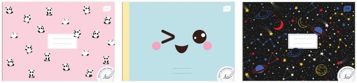 Actual product image Interdruk Notebook A4/32K double line for learning to write (10 pieces) (A4, Lined)