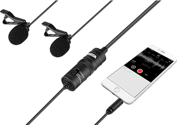 Actual product image Boya BY-M1DM Dual Lavalier