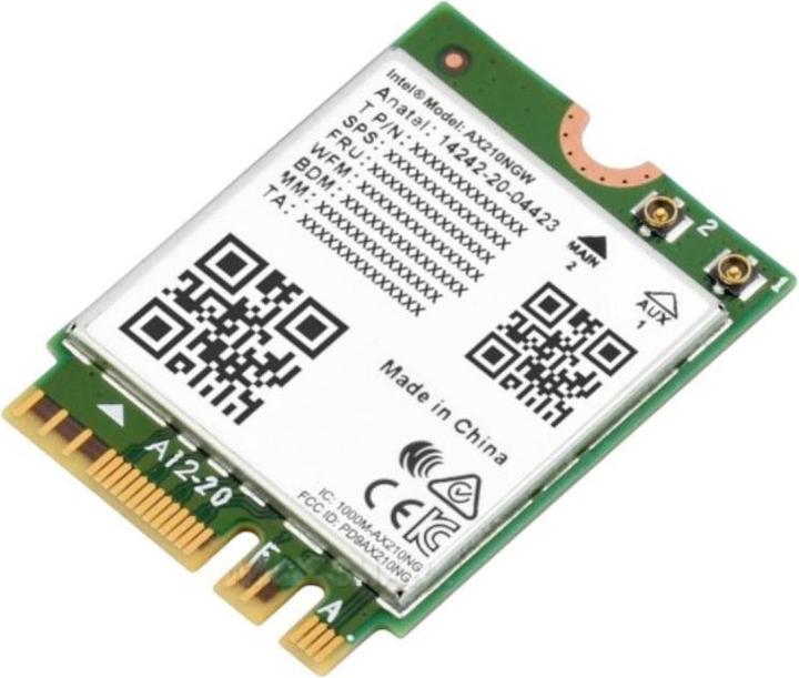 Produktbild PowerGuard WiFi 6E Intel AX210 PCI-E WLAN Karte mit Bluetooth 5.3 für Desktop PC