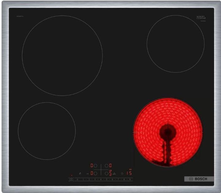 Produktbild Bosch Hausgeräte Serie 6 PKE645FP2E hob Black Built-in Ceramic 4 zone(s)