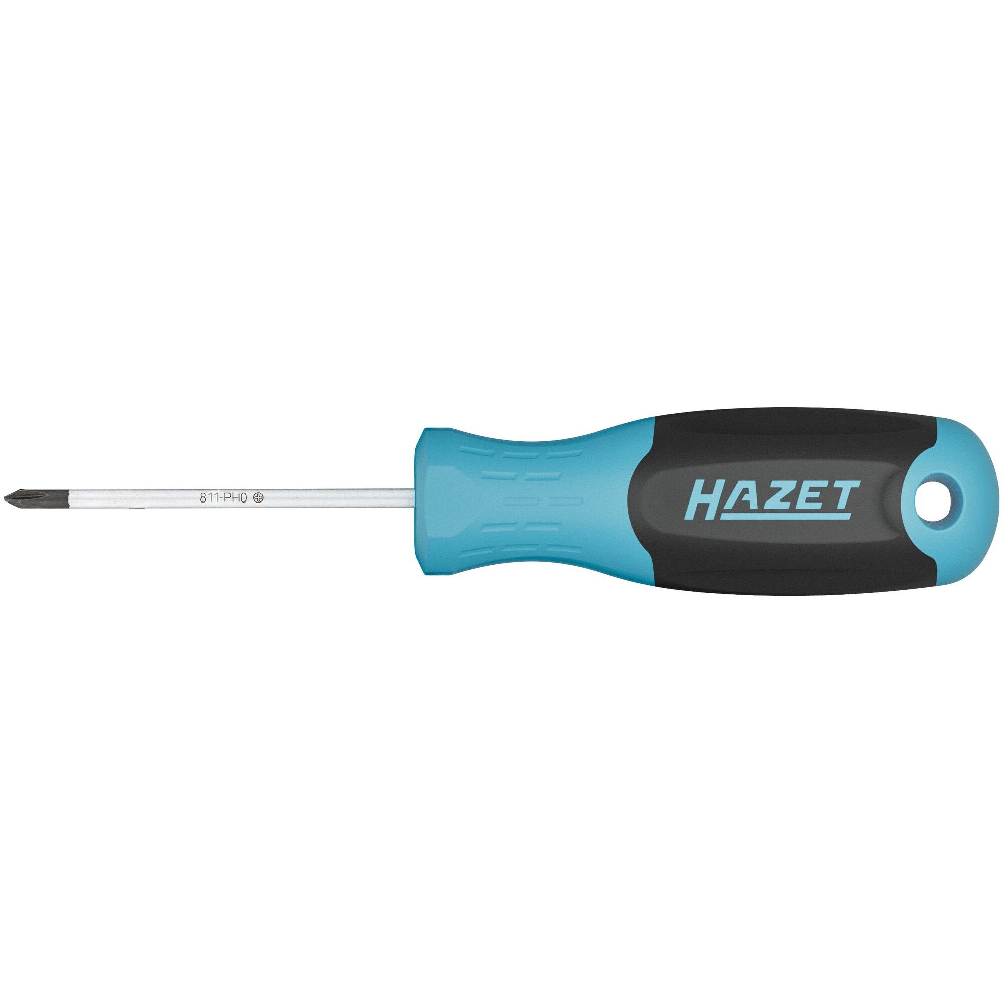 HAZET, Schraubenzieher, Schraubendreher 811-PH0 ∙ Kreuzschlitz Profil PH ∙ SW PH0 (Kreuzschlitz)