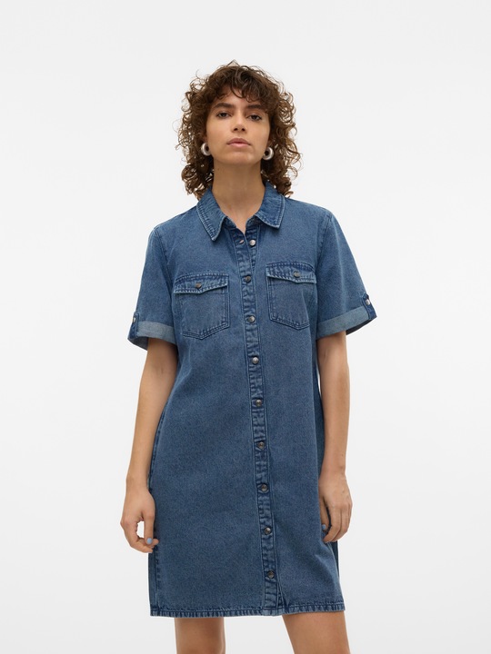 Produktbild Vero Moda VMJENNIE Kurzes Kleid Jeanskleid (XL)