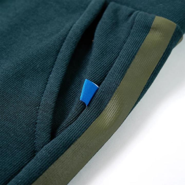 Actual product image VidaXL Children's tracksuit bottoms with drawstring Moss green 92,Colour (92)