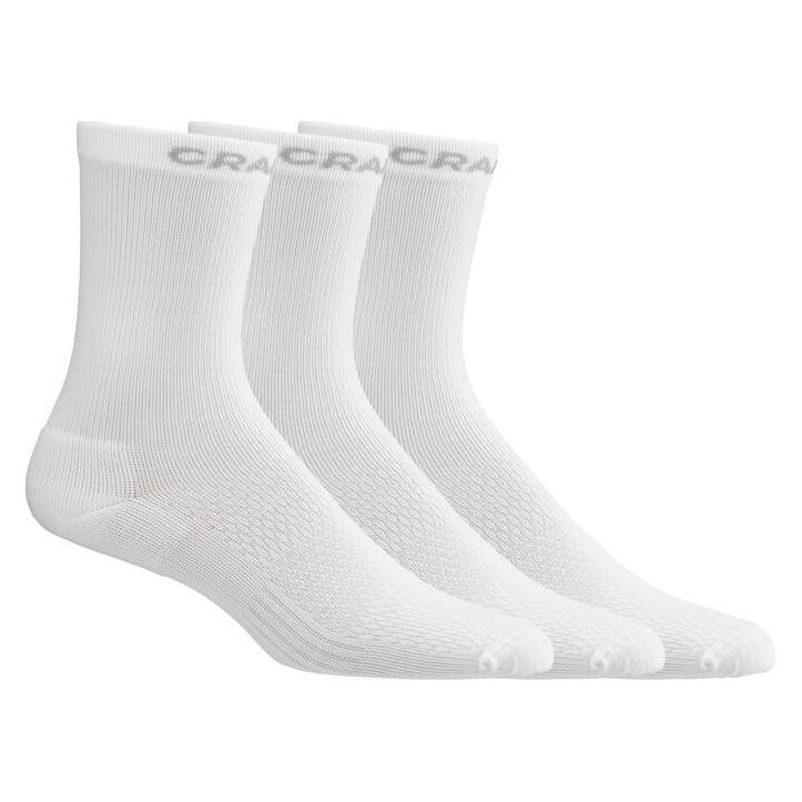 Craft, Damen, Sportsocken, Core Dry High Socks 3-Pack (43 - 45), Grau