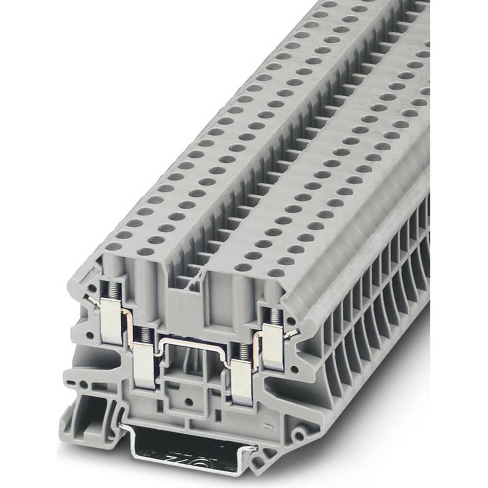 Phoenix Contact Connettore guida DIN terminale 4 vie 4mm, Cavo + Spina elettrica, Grigio