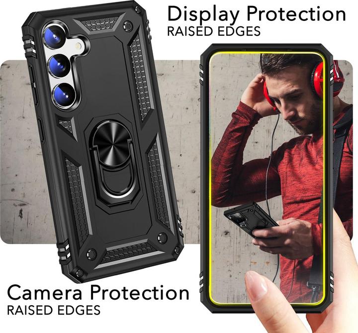 Actual product image Nalia Shockproof Military Style Ring Cover (Samsung Galaxy S24)