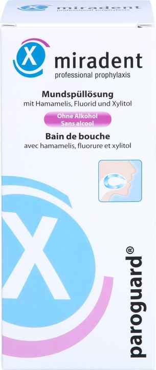 Actual product image Miradent Paroguard mouth rinse with 250 ppm fluoride (200 ml, Mouthwash)